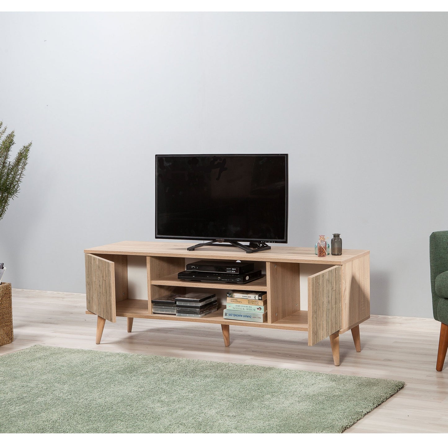 Έπιπλο Τηλεόρασης TV Βάση Σύνθεση Sonoma Δρυς | 863SPH3018
