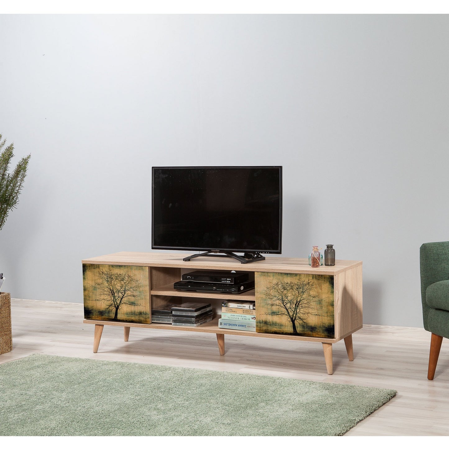 Έπιπλο Τηλεόρασης TV Βάση Σύνθεση Sonoma Δρυς | 863SPH3019
