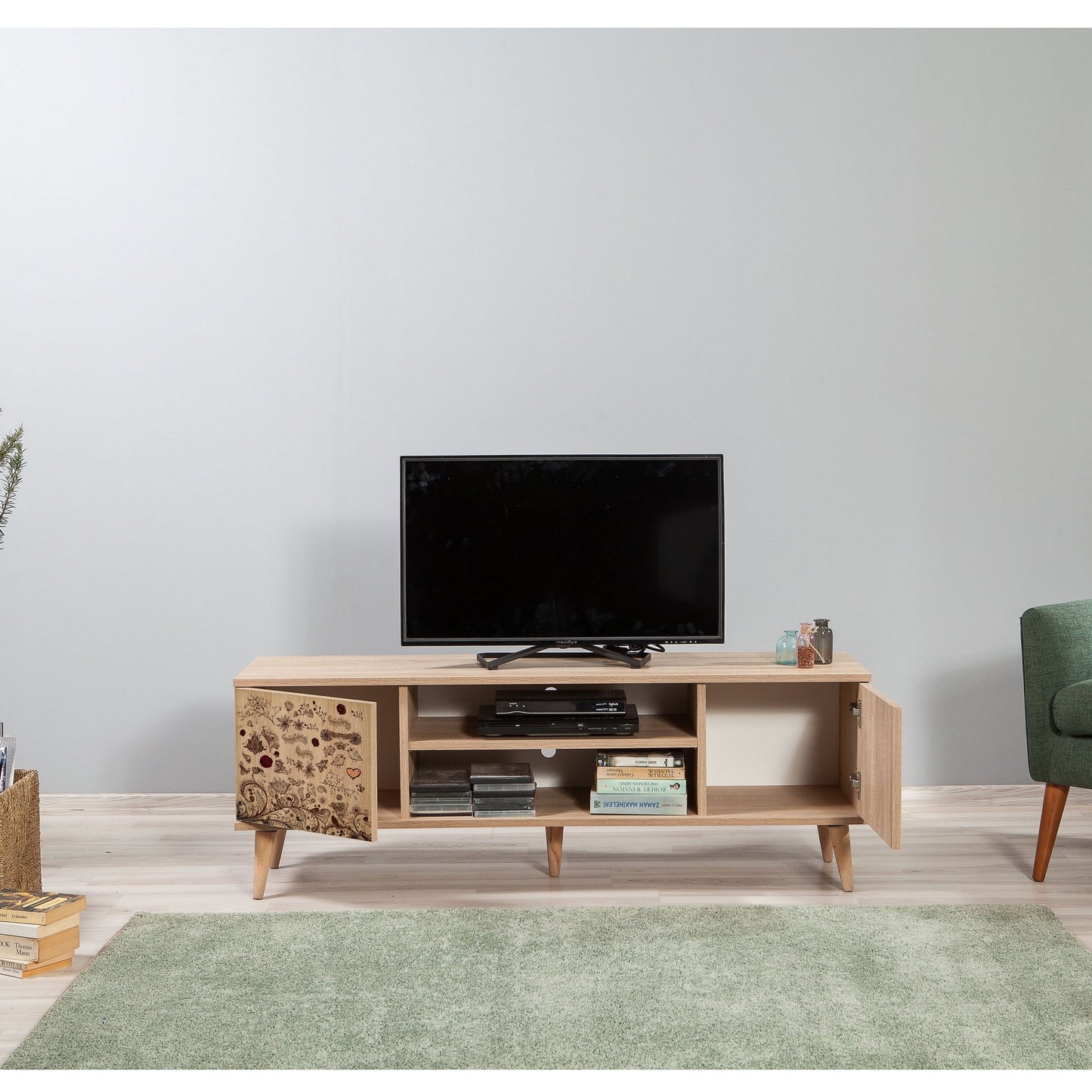 Έπιπλο Τηλεόρασης TV Βάση Σύνθεση Sonoma Δρυς | 863SPH3020