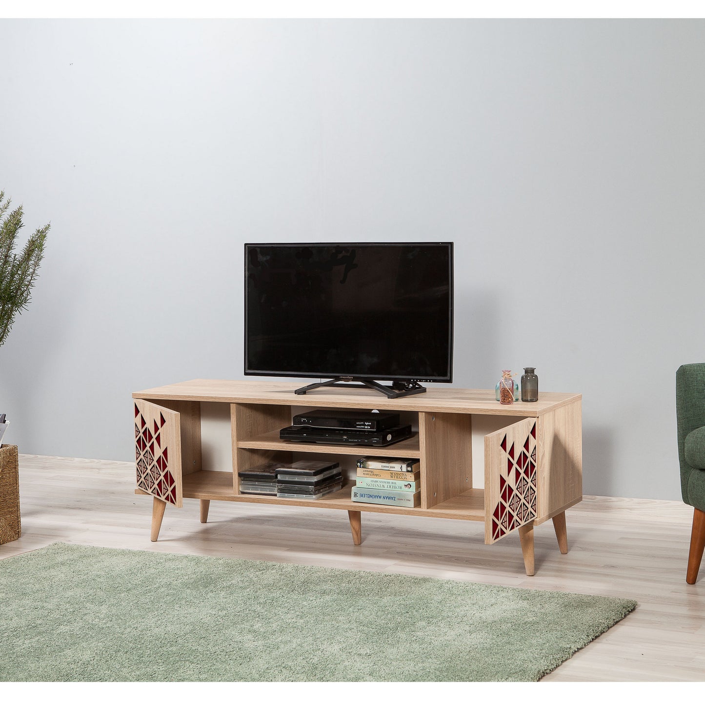 Έπιπλο Τηλεόρασης TV Βάση Σύνθεση Sonoma Δρυς | 863SPH3027