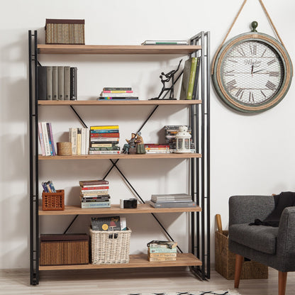 Βιβλιοθήκη 130 × 35 × 180 εκ. Atlantic Pine Μαύρο GR863SPH3604