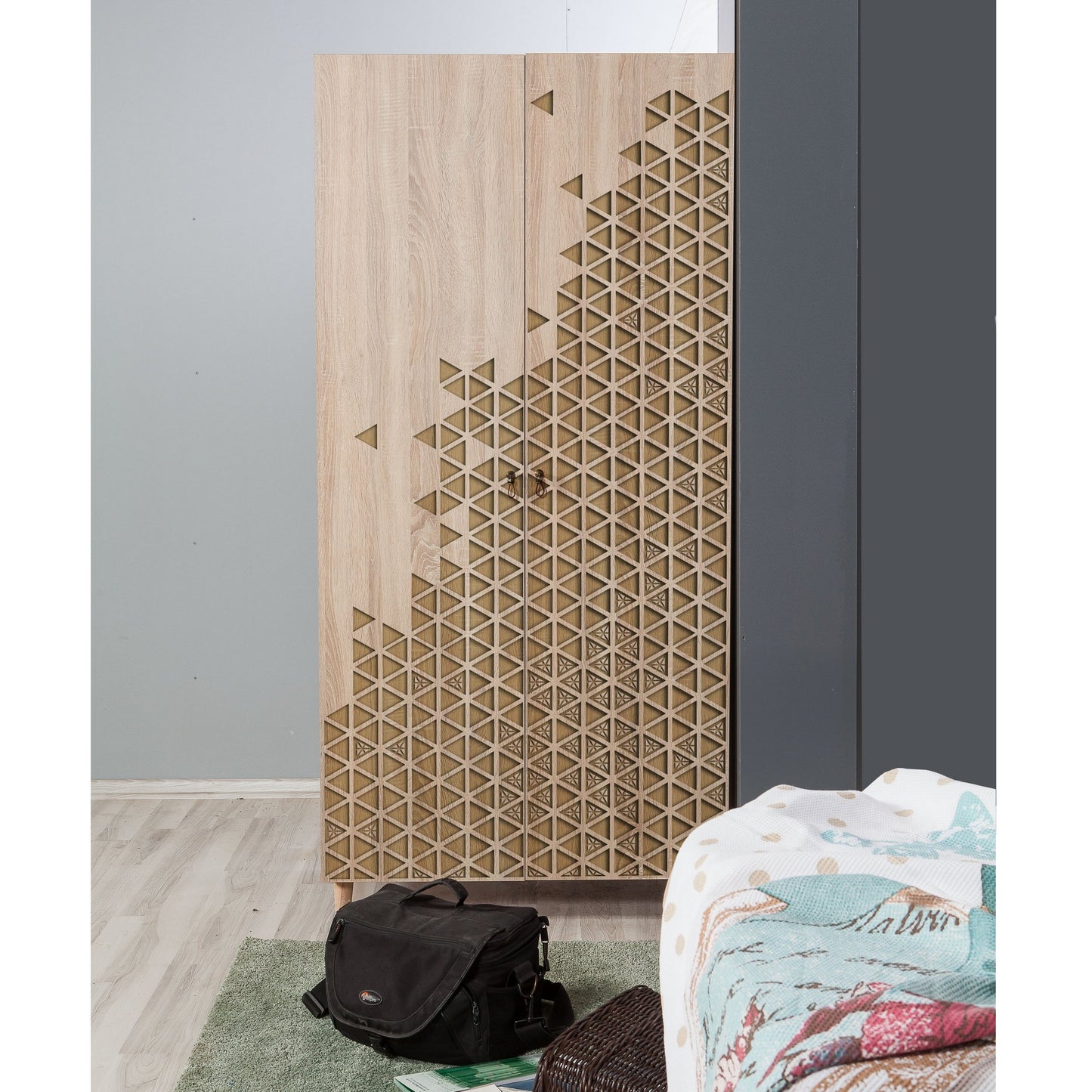 Ντουλάπα 90x192x52 εκ Sonoma Oak 863SPH4202