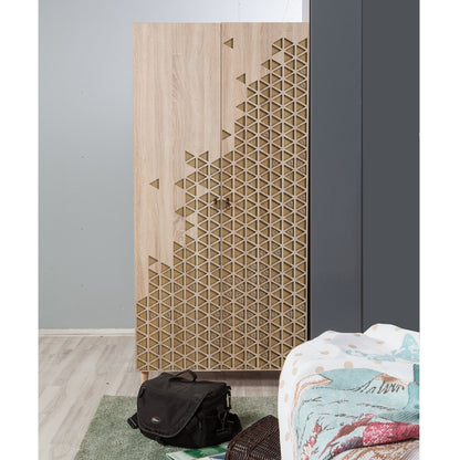 Ντουλάπα 90x192x52 εκ Sonoma Oak 863SPH4202