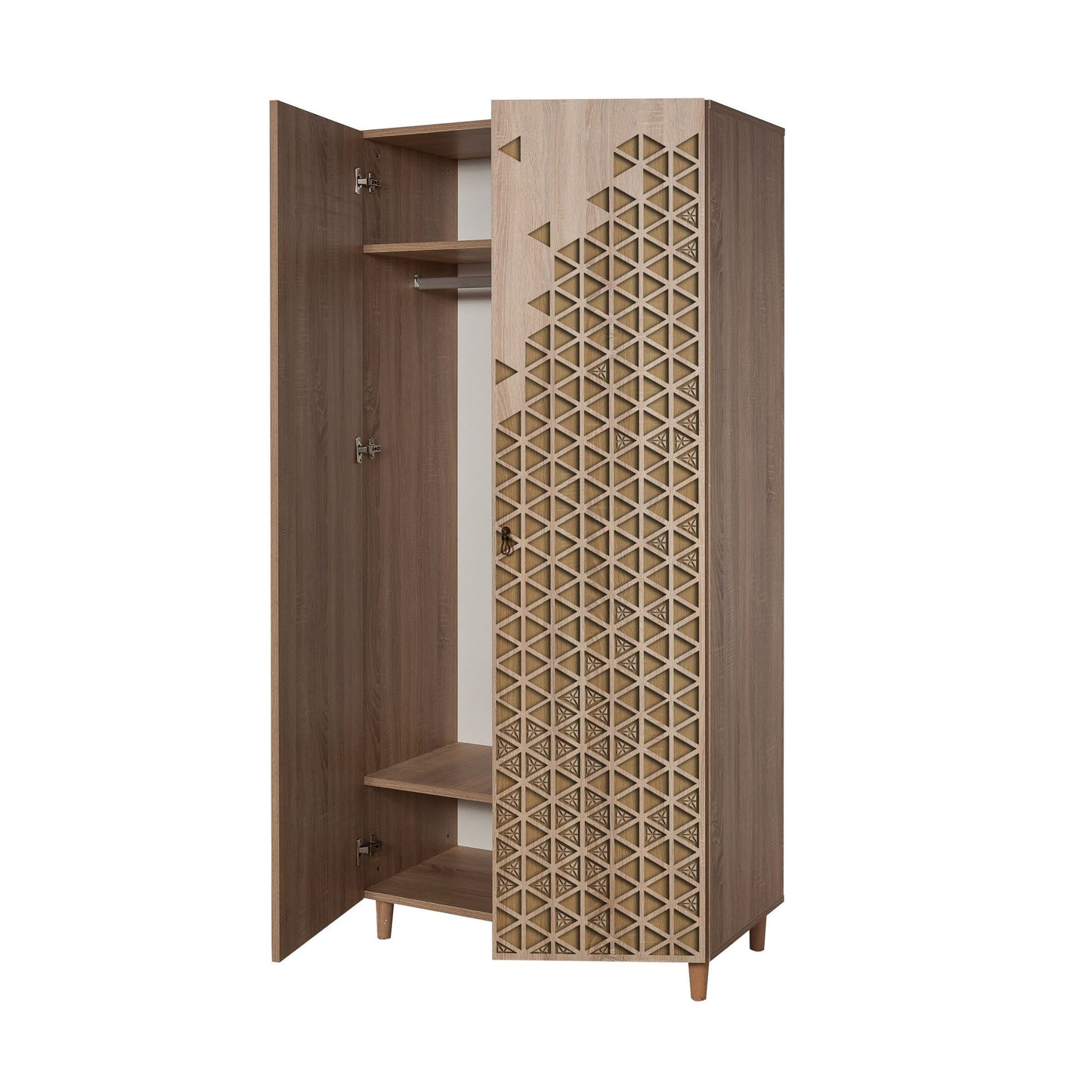 Ντουλάπα 90x192x52 εκ Sonoma Oak 863SPH4202
