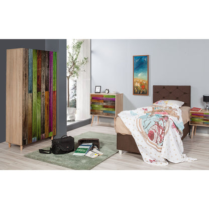Ντουλάπα 90x192x52 εκ Sonoma Oak 863SPH4204