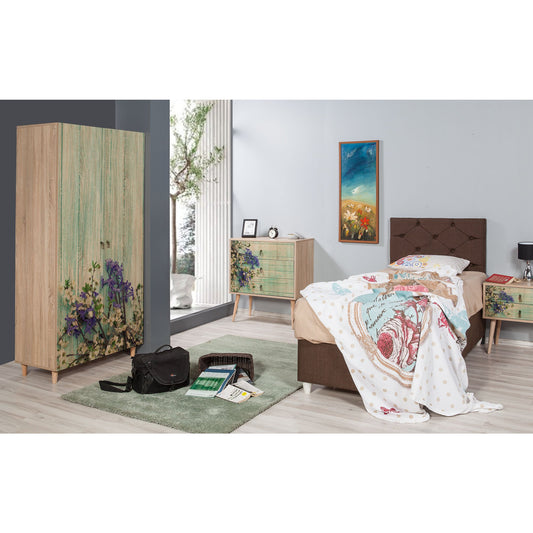 Ντουλάπα 90x192x52 εκ Sonoma Oak 863SPH4205