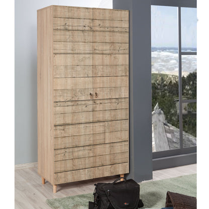 Ντουλάπα 90x192x52 εκ Sonoma Oak 863SPH4206