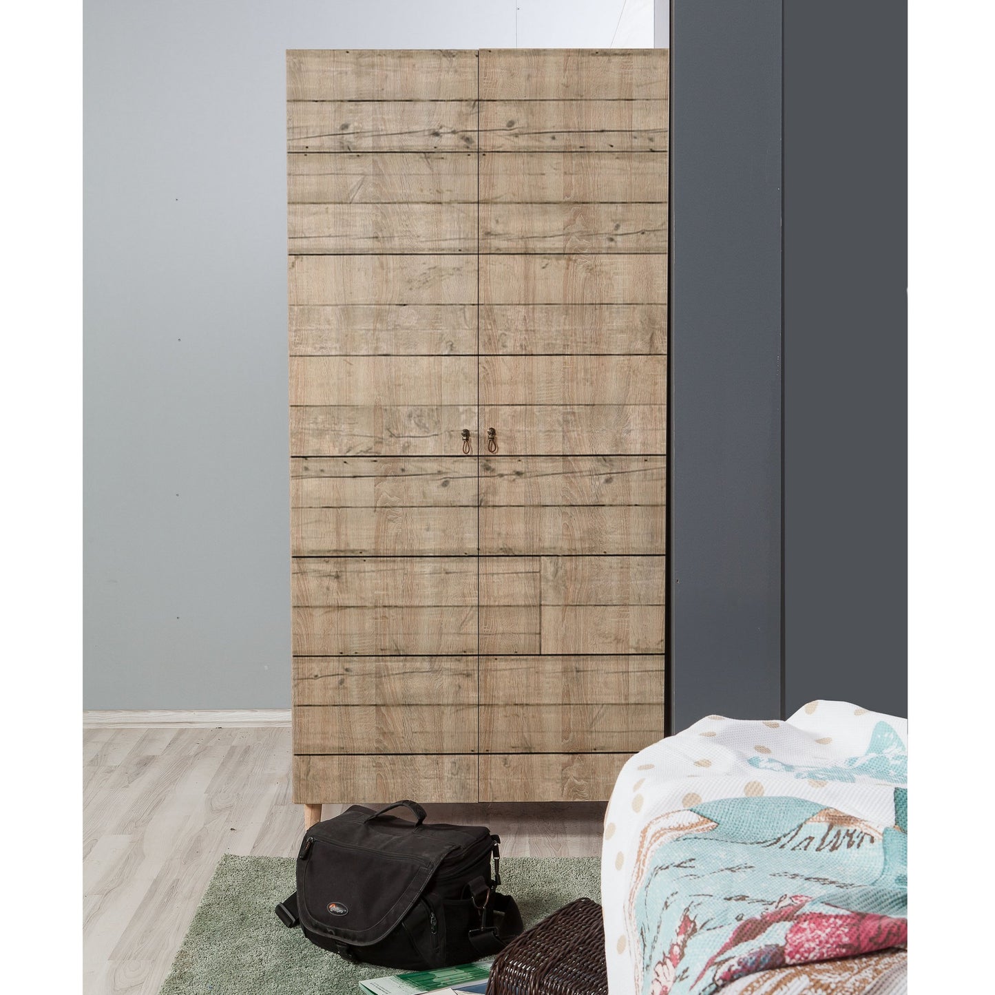 Ντουλάπα 90x192x52 εκ Sonoma Oak 863SPH4206