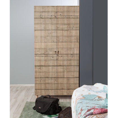 Ντουλάπα 90x192x52 εκ Sonoma Oak 863SPH4206