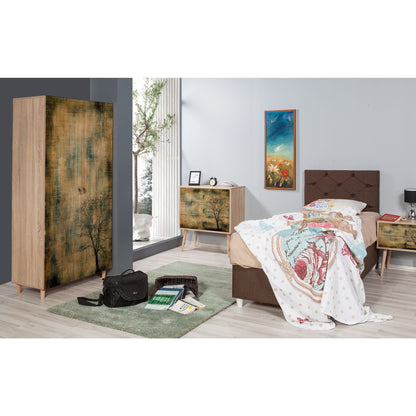 Ντουλάπα 90x192x52 εκ Sonoma Oak 863SPH4207