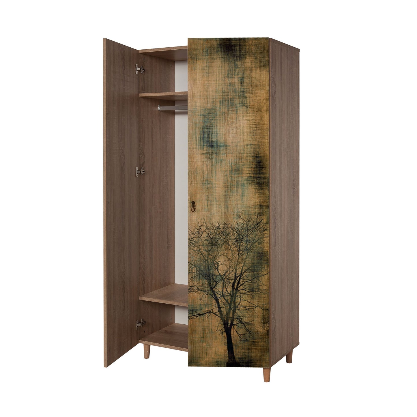 Ντουλάπα 90x192x52 εκ Sonoma Oak 863SPH4207
