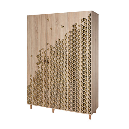 Ντουλάπα 135x192x52 εκ Sonoma Oak 863SPH4208