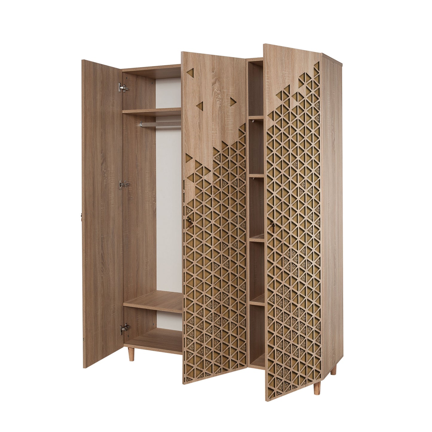 Ντουλάπα 135x192x52 εκ Sonoma Oak 863SPH4208