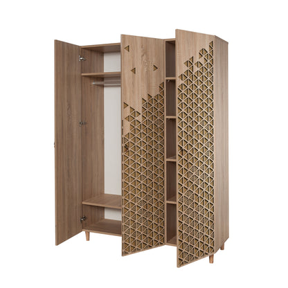 Ντουλάπα 135x192x52 εκ Sonoma Oak 863SPH4208