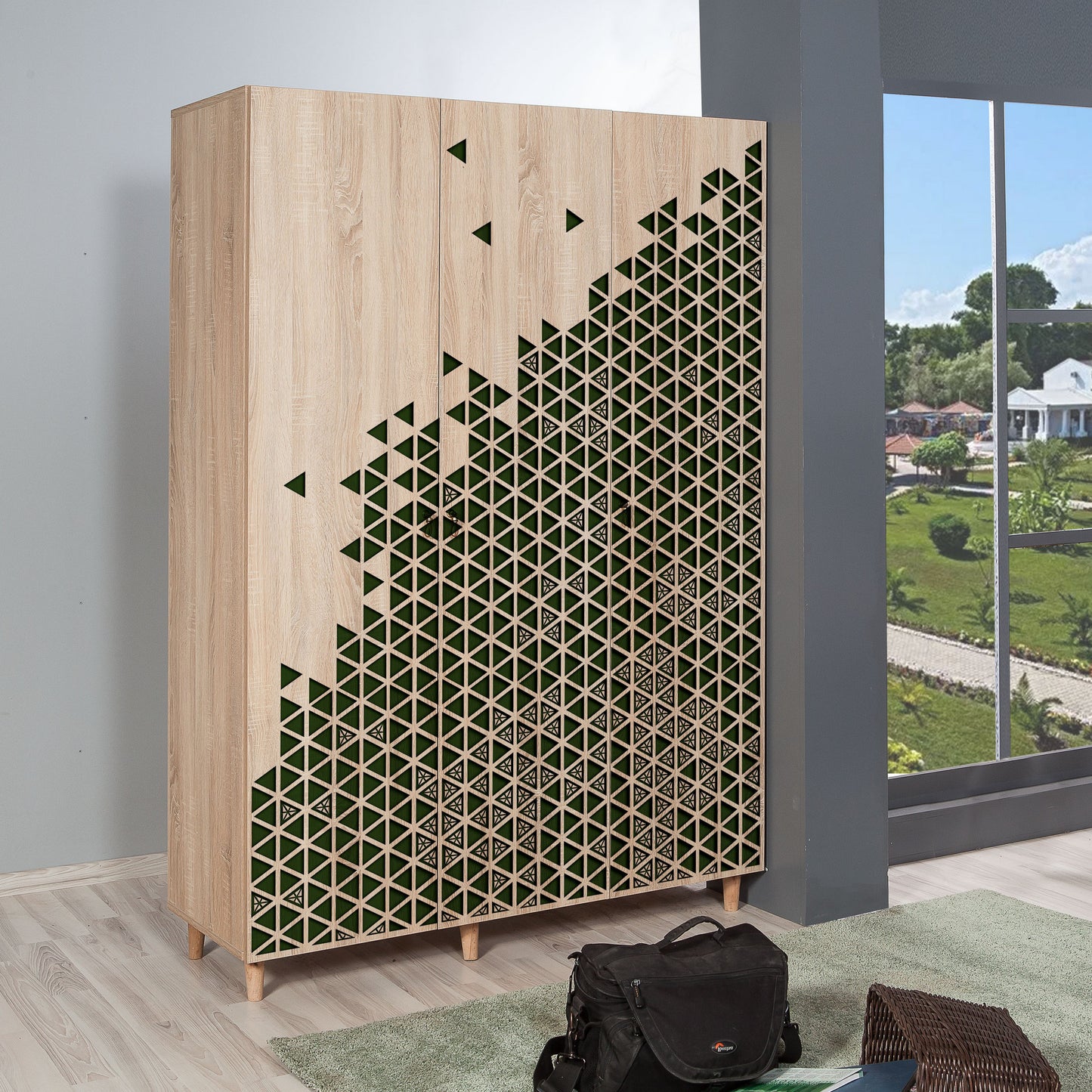 Ντουλάπα 135x192x52 εκ Sonoma Oak 863SPH4209