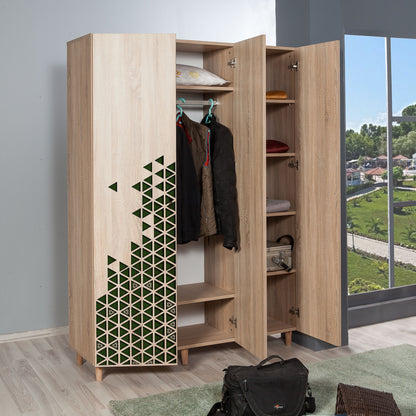 Ντουλάπα 135x192x52 εκ Sonoma Oak 863SPH4209