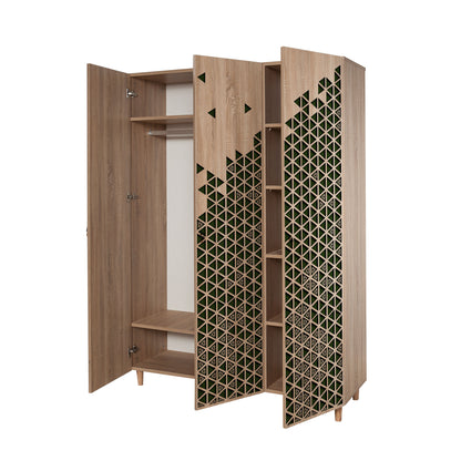 Ντουλάπα 135x192x52 εκ Sonoma Oak 863SPH4209