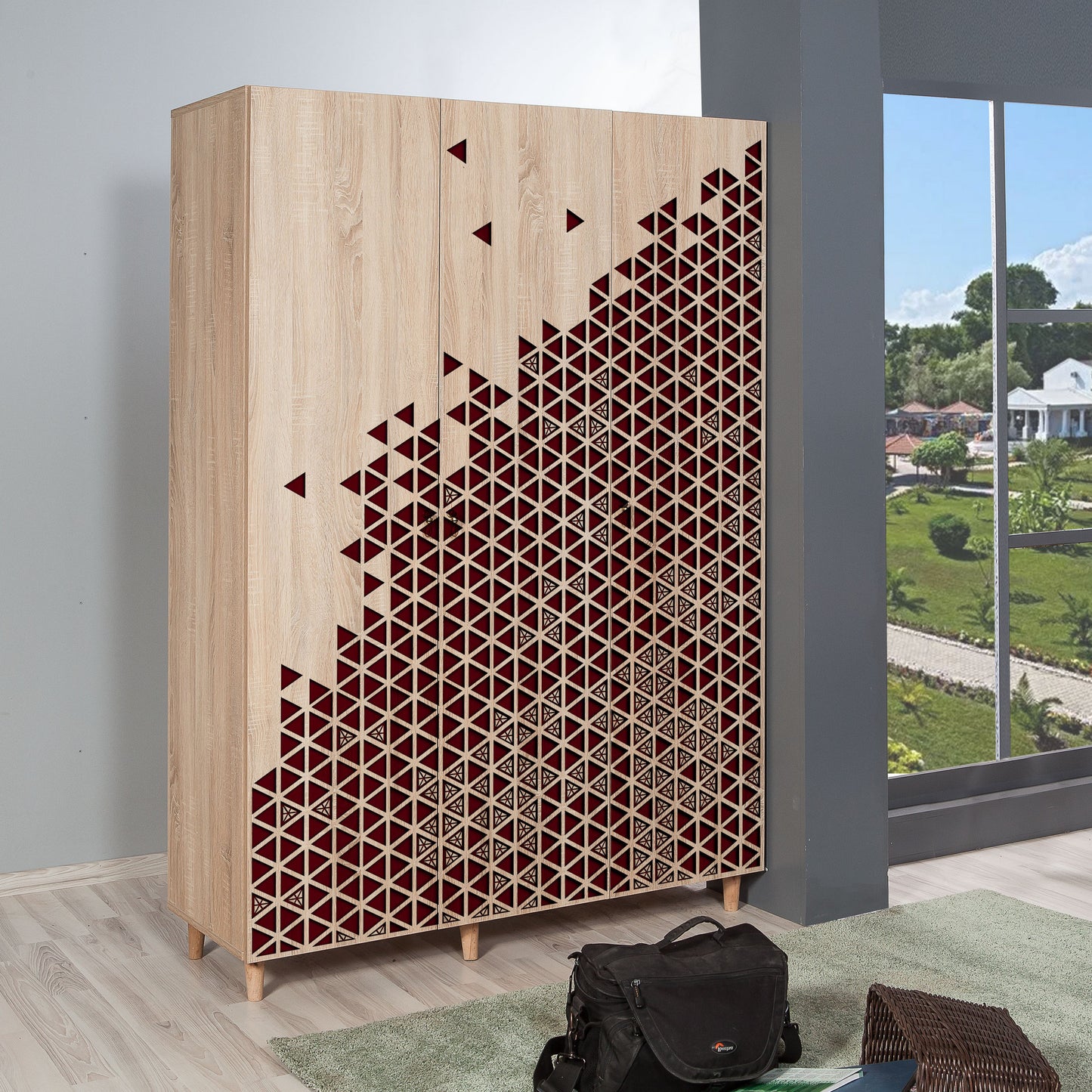 Ντουλάπα 135x192x52 εκ Sonoma Oak 863SPH4210