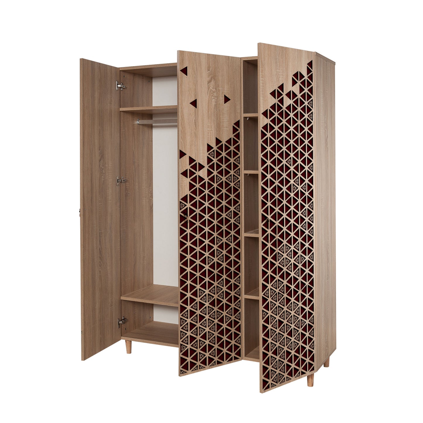 Ντουλάπα 135x192x52 εκ Sonoma Oak 863SPH4210
