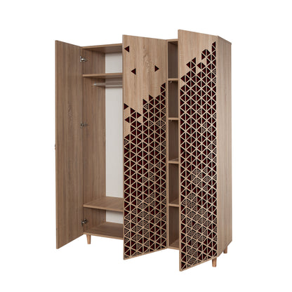 Ντουλάπα 135x192x52 εκ Sonoma Oak 863SPH4210