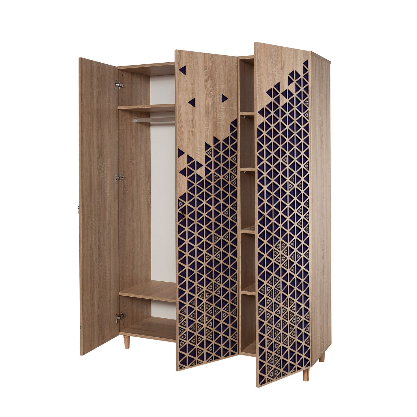 Ντουλάπα 135x192x52 εκ Sonoma Oak 863SPH4211