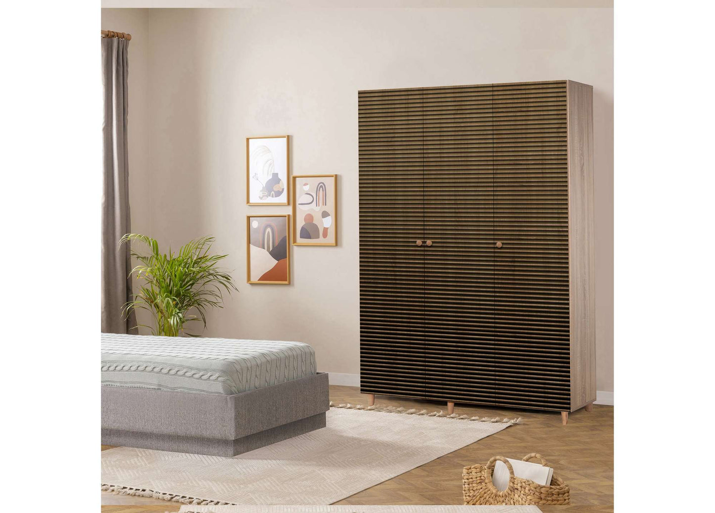 Ντουλάπα 135x192x52 εκ Sonoma Oak 863SPH4212
