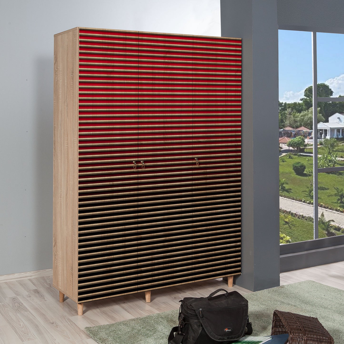 Ντουλάπα 135x192x52 εκ Sonoma Oak 863SPH4213