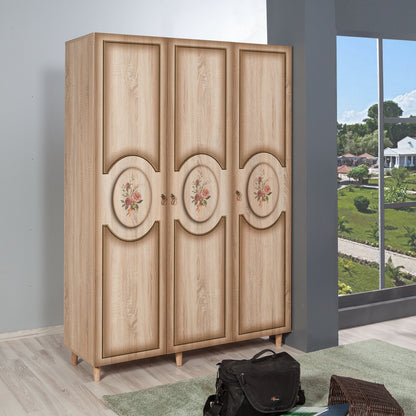 Ντουλάπα 135x192x52 εκ Sonoma Oak 863SPH4214