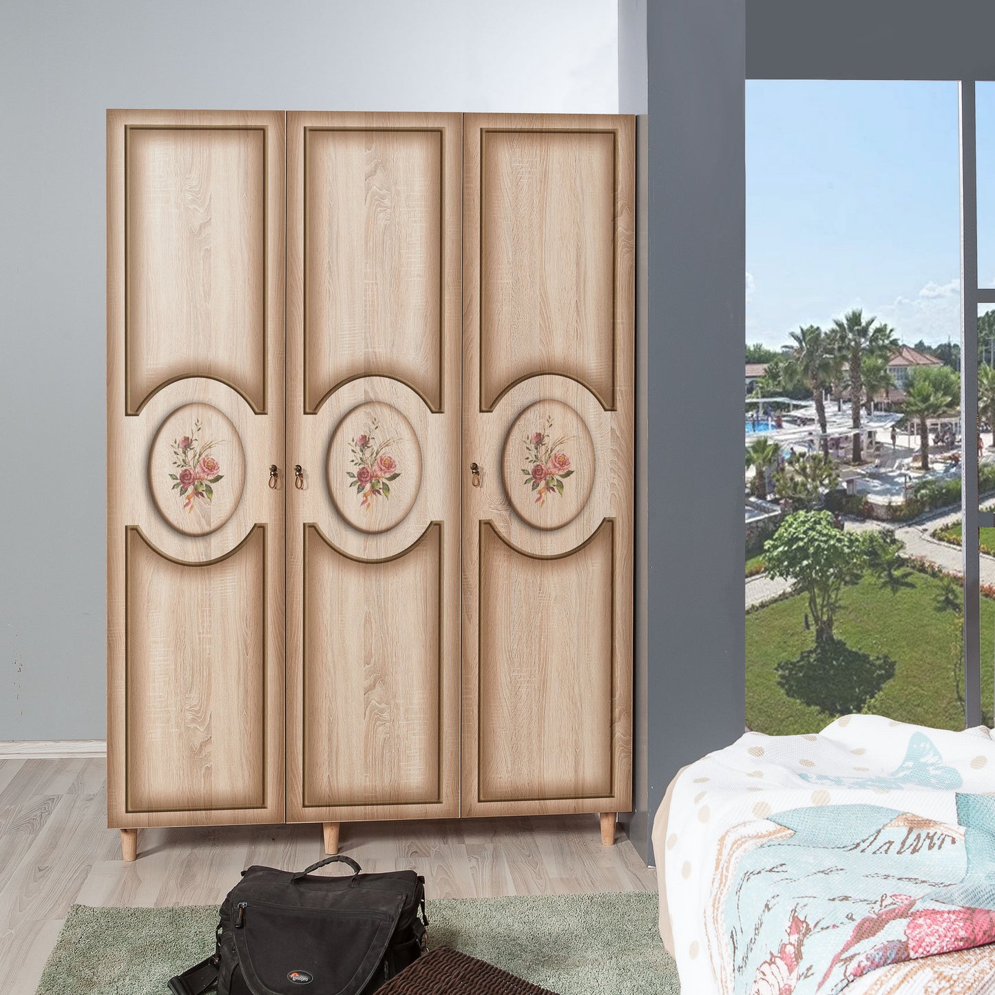 Ντουλάπα 135x192x52 εκ Sonoma Oak 863SPH4214