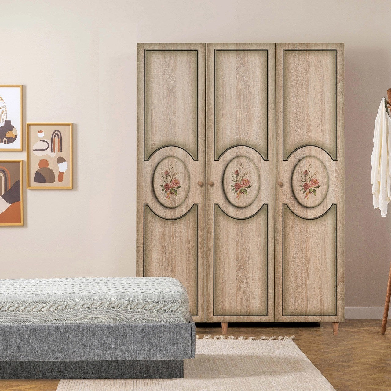 Ντουλάπα 135x192x52 εκ Sonoma Oak 863SPH4215