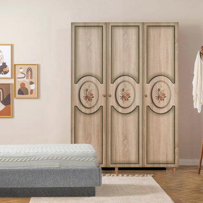 Ντουλάπα 135x192x52 εκ Sonoma Oak 863SPH4215