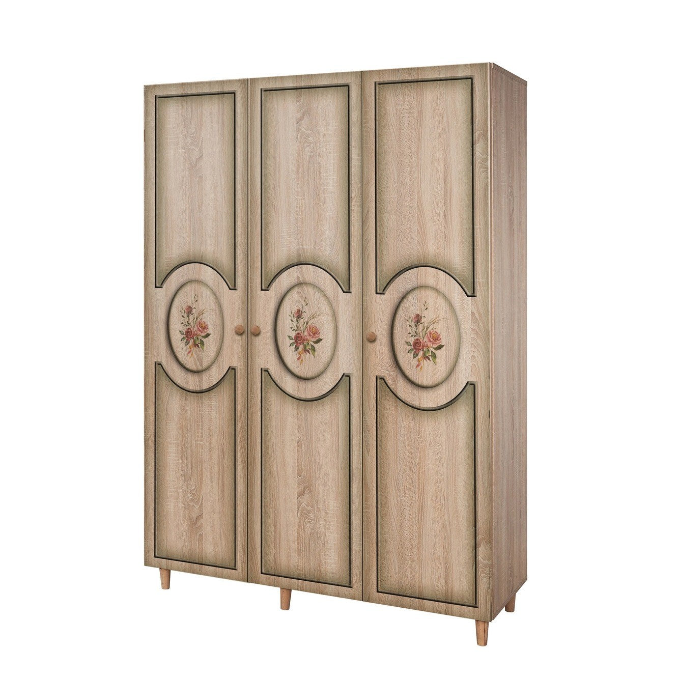 Ντουλάπα 135x192x52 εκ Sonoma Oak 863SPH4215