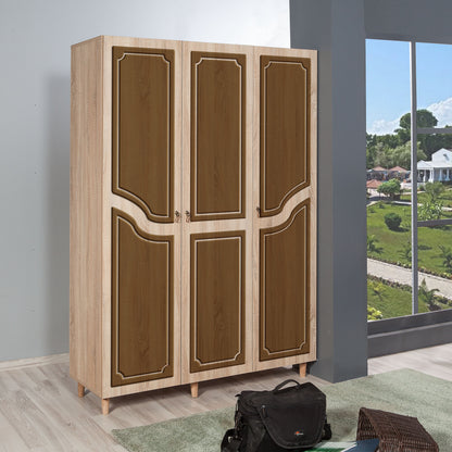 Ντουλάπα 135x192x52 εκ Sonoma Oak 863SPH4218