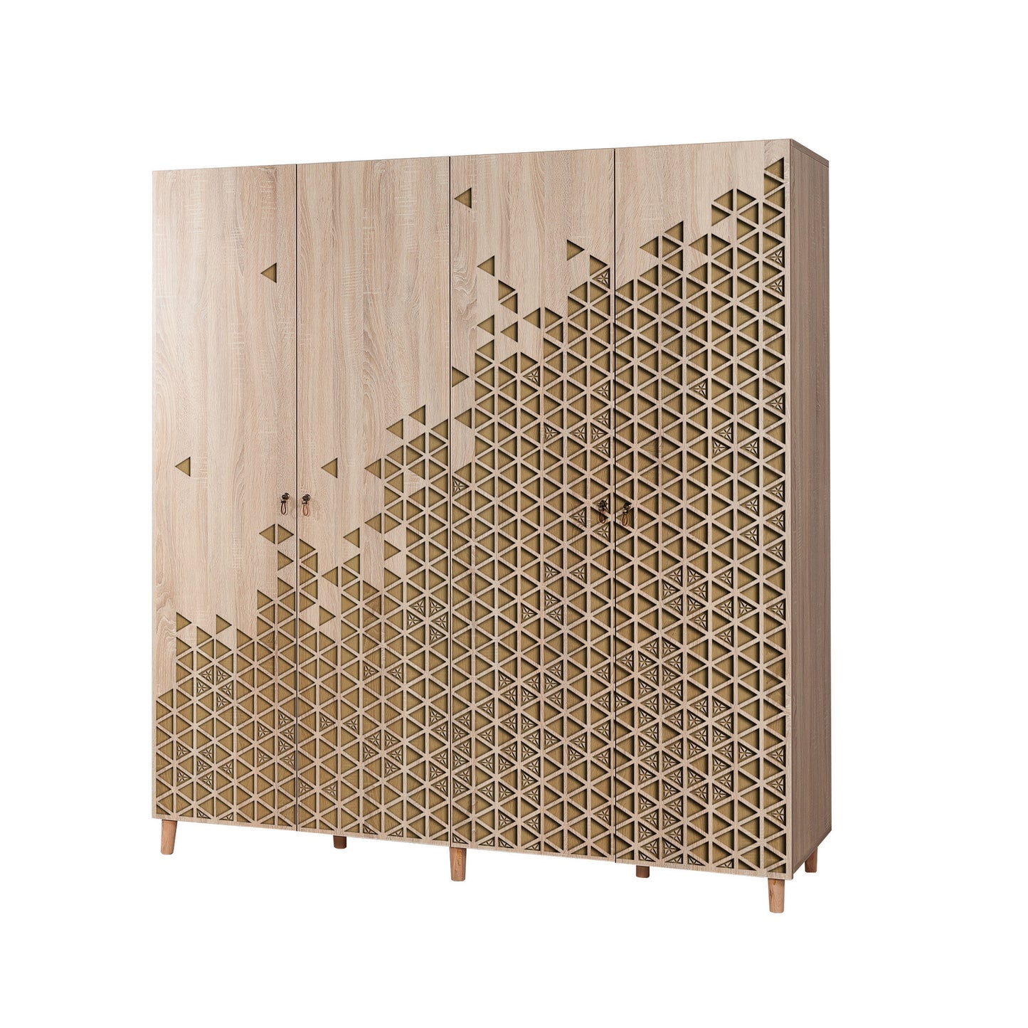 Ντουλάπα 180x192x52 εκ Sonoma Oak 863SPH4220