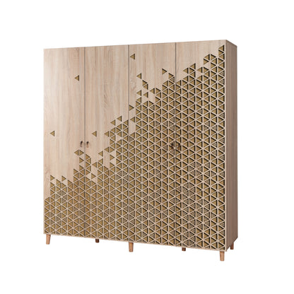 Ντουλάπα 180x192x52 εκ Sonoma Oak 863SPH4220