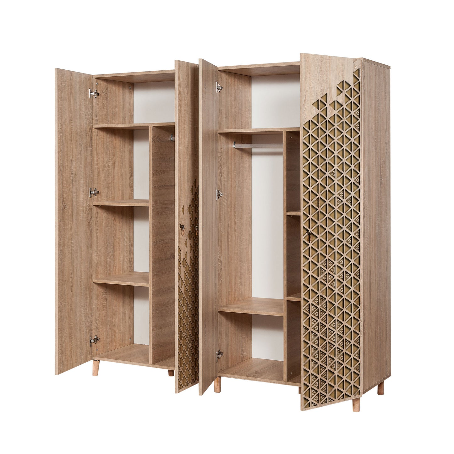 Ντουλάπα 180x192x52 εκ Sonoma Oak 863SPH4220