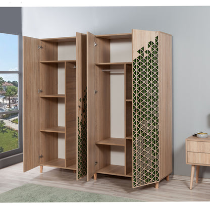 Ντουλάπα 180x192x52 εκ Sonoma Oak 863SPH4221