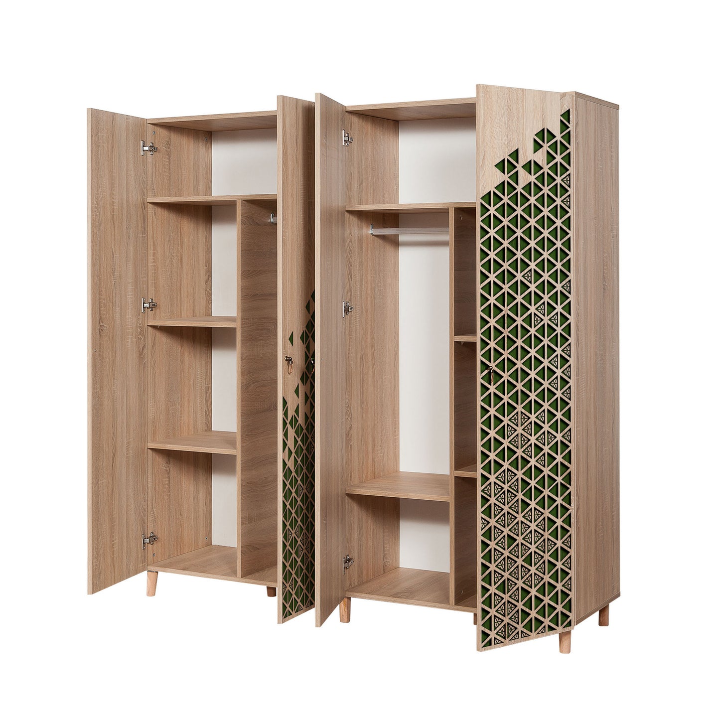 Ντουλάπα 180x192x52 εκ Sonoma Oak 863SPH4221