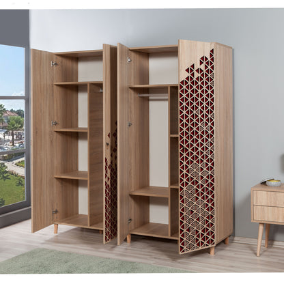 Ντουλάπα 180x192x52 εκ Sonoma Oak 863SPH4222