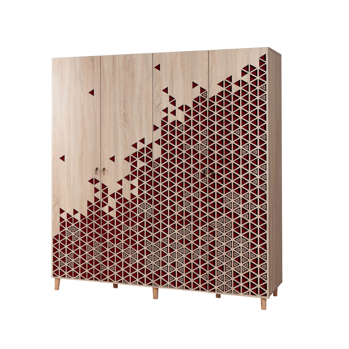 Ντουλάπα 180x192x52 εκ Sonoma Oak 863SPH4222
