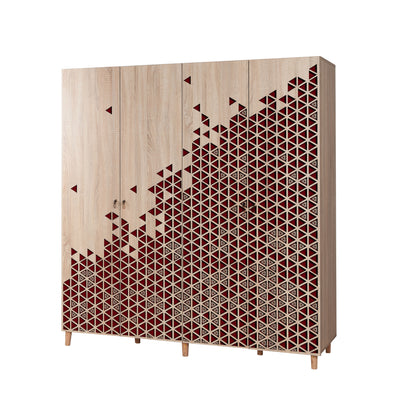 Ντουλάπα 180x192x52 εκ Sonoma Oak 863SPH4222