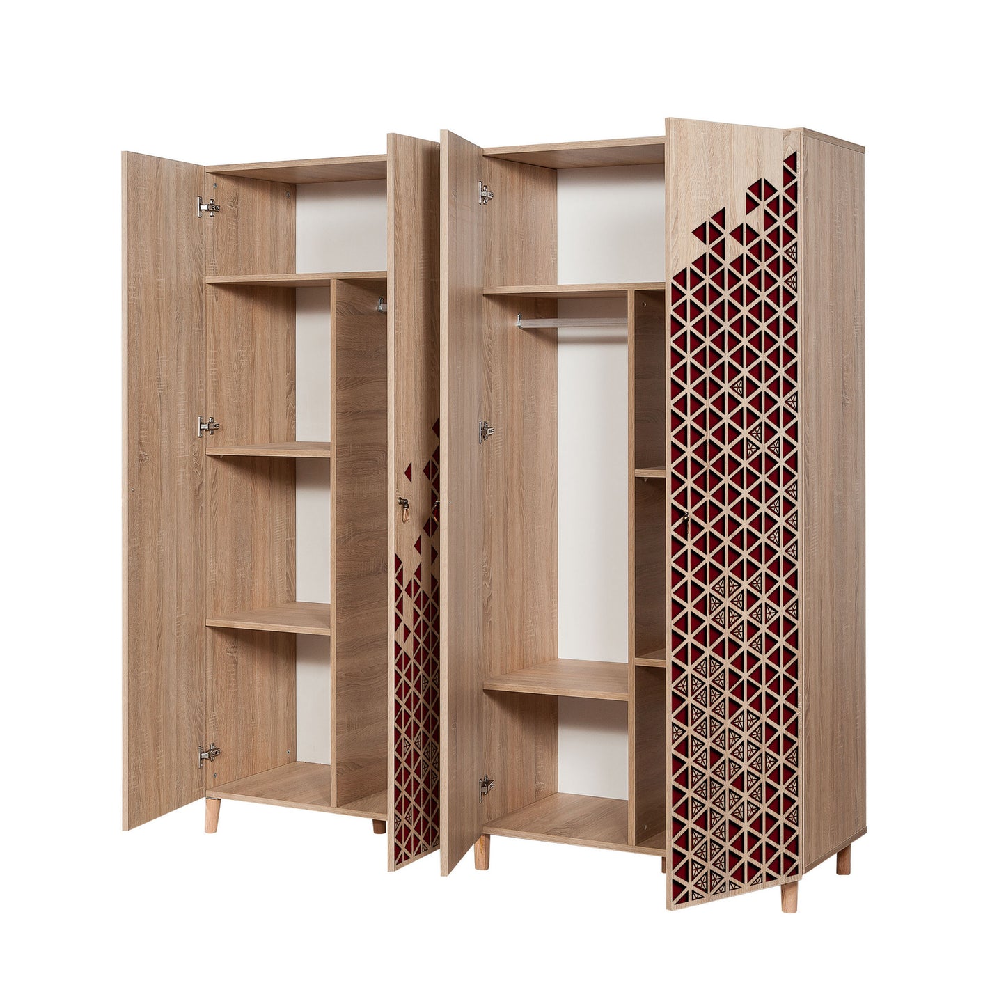 Ντουλάπα 180x192x52 εκ Sonoma Oak 863SPH4222