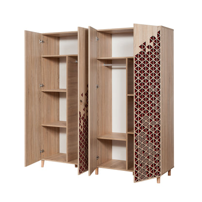 Ντουλάπα 180x192x52 εκ Sonoma Oak 863SPH4222