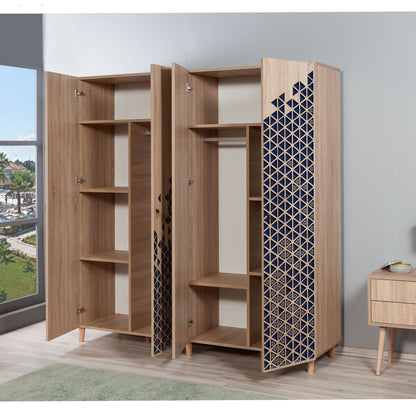 Ντουλάπα 180x192x52 εκ Sonoma Oak 863SPH4223