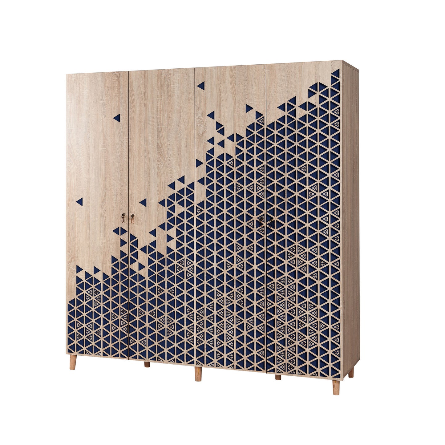 Ντουλάπα 180x192x52 εκ Sonoma Oak 863SPH4223