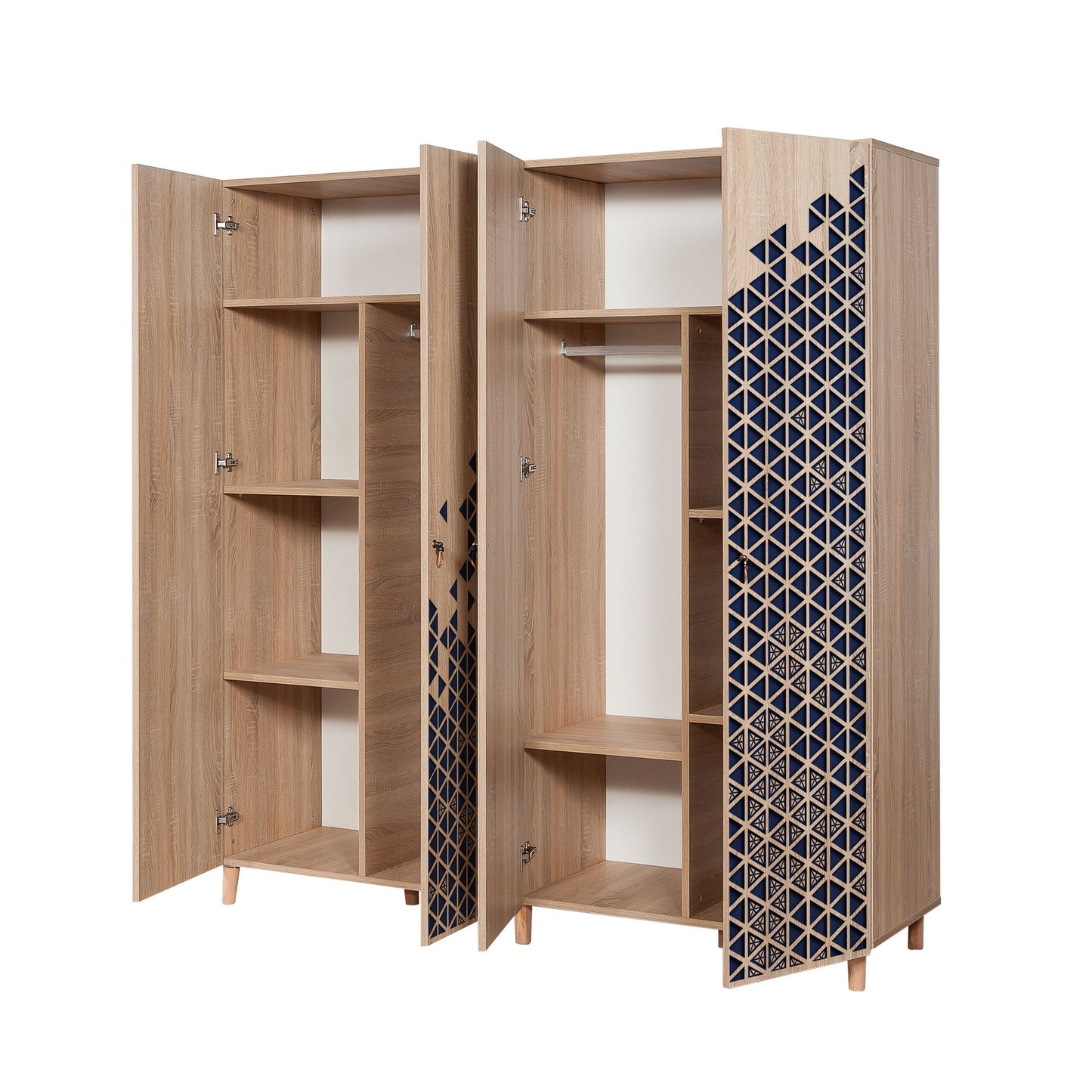 Ντουλάπα 180x192x52 εκ Sonoma Oak 863SPH4223
