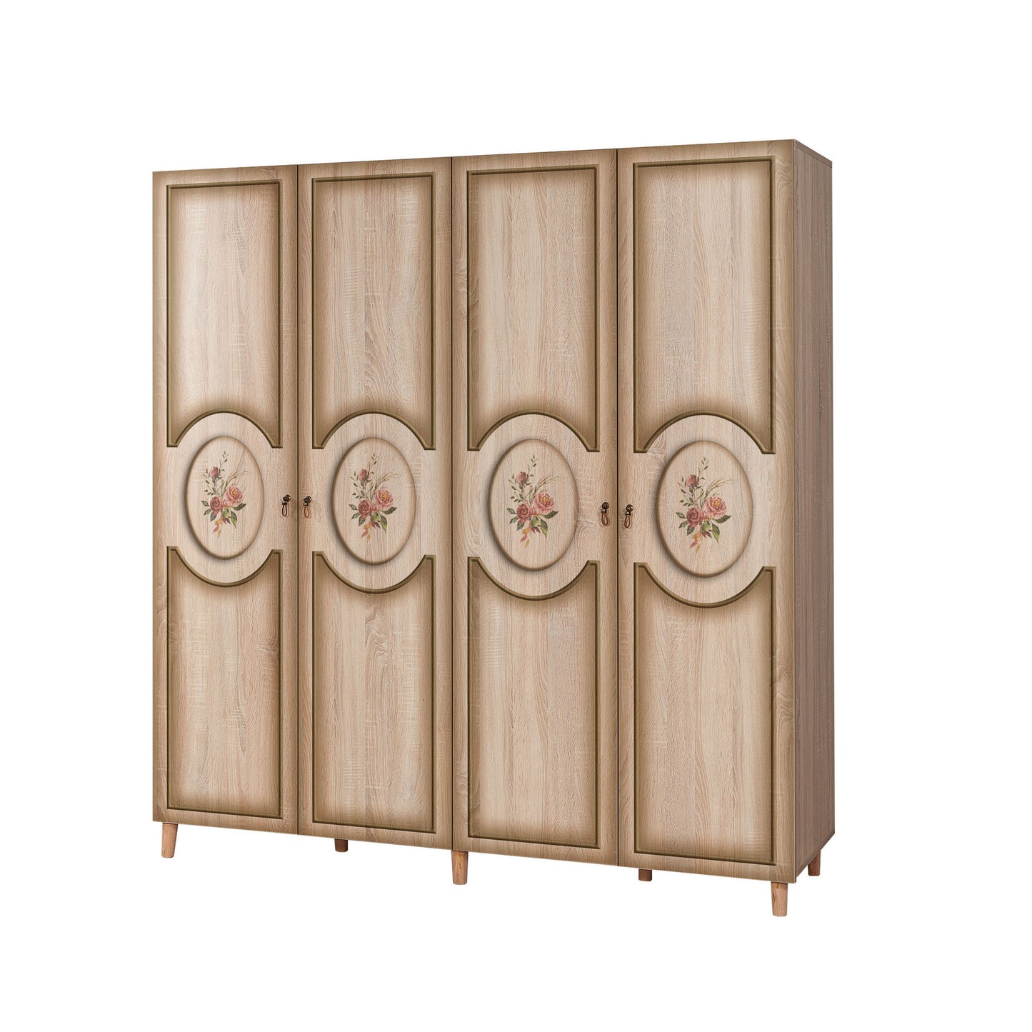 Ντουλάπα 180x192x52 εκ Sonoma Oak 863SPH4224