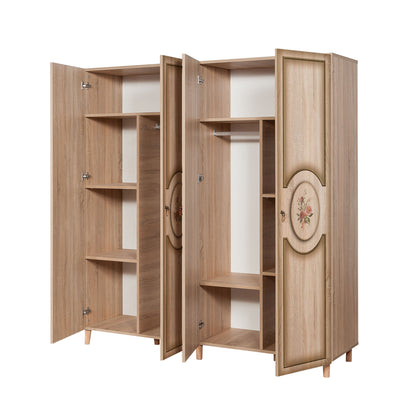 Ντουλάπα 180x192x52 εκ Sonoma Oak 863SPH4224