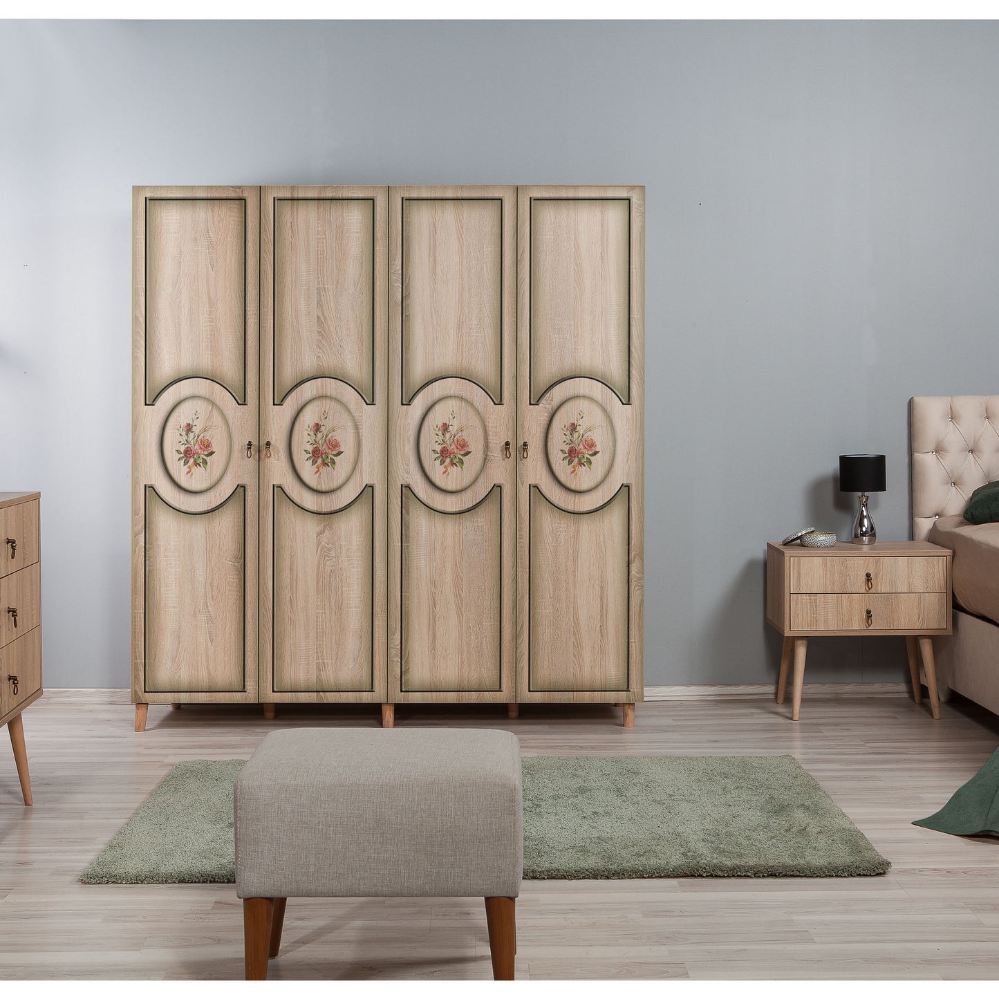 Ντουλάπα 180x192x52 εκ Sonoma Oak 863SPH4225