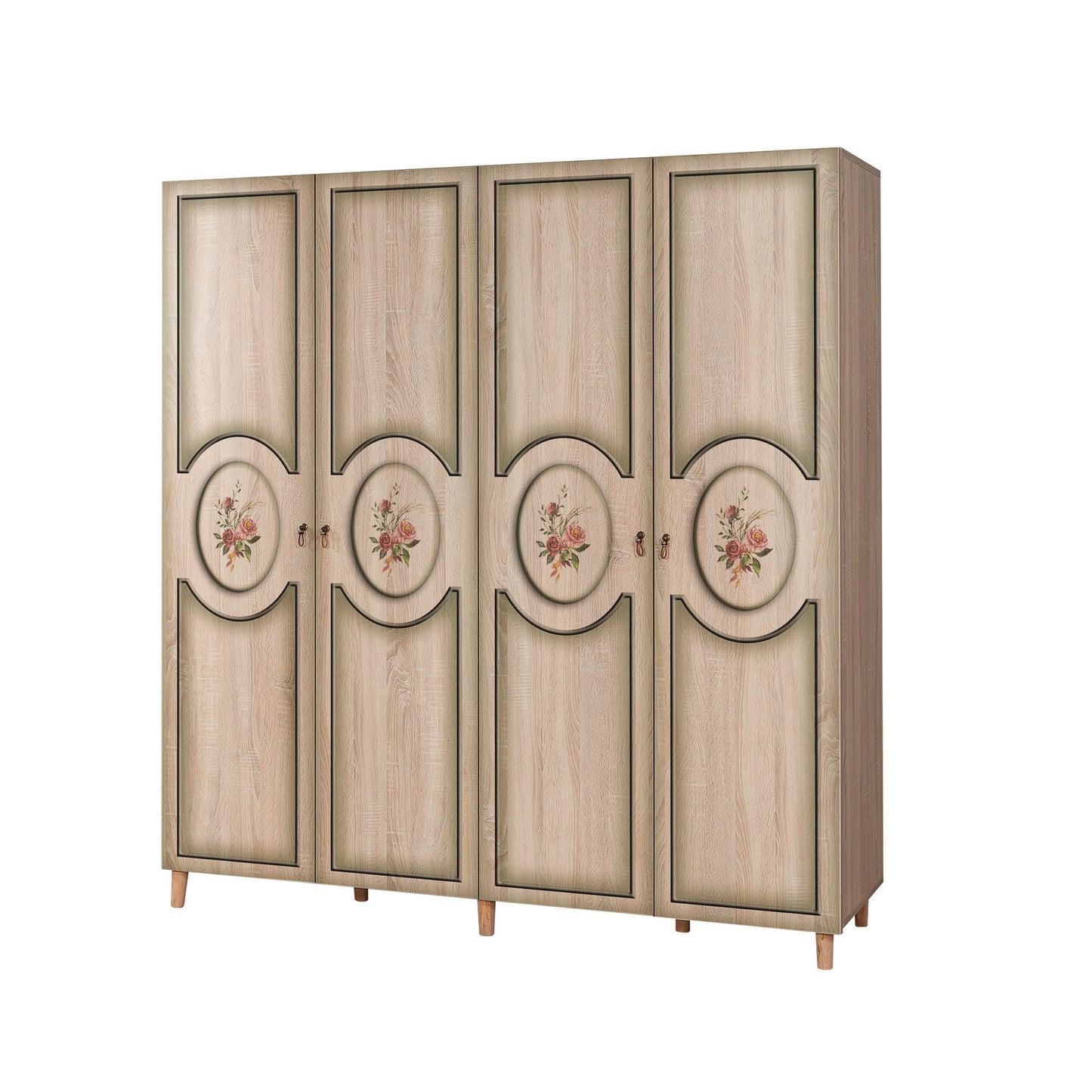Ντουλάπα 180x192x52 εκ Sonoma Oak 863SPH4225